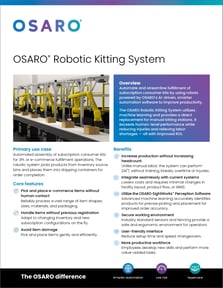 Robotic Kitting datasheet thumbnail